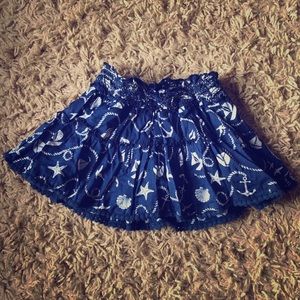 Nautical Print Skort